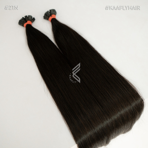 Extensiones de cabello humano Marrón oscuro Extensiones de cabello humano a granel 26 para todas las mujeres y niñas - Product Image 3