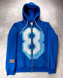 Sweatshirts à capuche avec logo personnalisé avec étiquette en strass Sweatshirts à fermeture éclair en coton éponge épais pour hommes. - Product Image 1