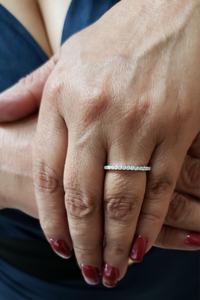 0.23 CT Lab Grown <b>Diamond</b> 18K Gold Plated Brilliant Cut Band <b>Ring</b> for Women | Minimalist Wedding Anniversary Stackable Bridal - Product Image 1