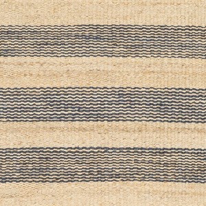 Tapis d'intérieur en jute rayé, style ferme, tissage plat, antidérapant, beige et marron, pour salon, pique-nique, tapis moderne - Product Image 3