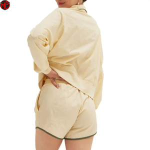 Ensemble short et veste coupe-vent pour femme, fermeture éclair, vêtements de sport, tenue deux pièces, respirant, séchage rapide, ensemble de sport d'été - Product Image 6