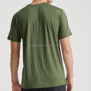 เสื้อยืดแขนสั้นสำหรับผู้ชาย เสื้อยืดฤดูร้อนผู้ชาย ผ้าฝ้ายไผ่ เสื้อยืดผู้ชาย เสื้อยืดออร์แกนิค เสื้อยืดโอเวอร์ไซส์ - Product Image 2