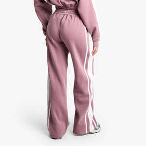 Conjunto Deportivo Personalizado para Mujer, Pantalón Ancho Corto Color Rosa Polvoriento, Sudadera con Capucha Transpirable y Pantalones Deportivos, Ropa Deportiva para Gimnasio - Product Image 6