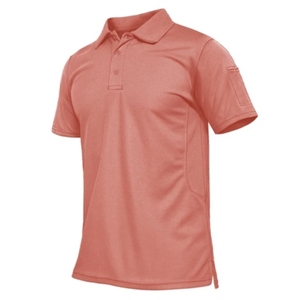 Polo de Manga Corta para Hombre, Color Sólido, Tejido, Corte Regular, Diseño con Botones, Color Verde Azulado Claro - Product Image 2