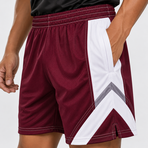 Shorts coupe-vent en polyamide personnalisés, légers, en nylon color-block, shorts d'été pour hommes, haute qualité, logo personnalisé - Product Image 1