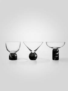 Copa de Martini, cristalería decorativa, copa de cóctel de lujo, vajilla moderna, elegante copa de Martini con base de mármol, cristalería premium para bar. - Product Image 2