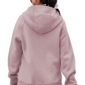 Latest Design Custom Fashion Women Zip-Up Hoodie Long Sleeve Casual Outwear Breathable Cotton Winter Hooded Sweatshirts - Product Image 4