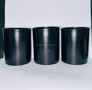 Portavelas Votivo de Latón, Frasco para Velas con Acabado en Polvo Blanco y Negro, Logotipo Personalizado, Cera Perfumada, Decoración Navideña para el Hogar y Bodas - Product Image 2