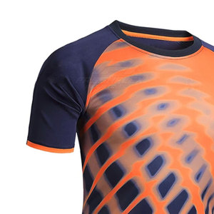 ชุดฝึกซ้อมฟุตบอลแบบใหม่ เสื้อเจอร์ซีย์แขนสั้น ระบายอากาศได้ดี สีสันปรับแต่งได้ คุณภาพสูง ขายส่งและราคาถูก บริการ OEM - Product Image 6