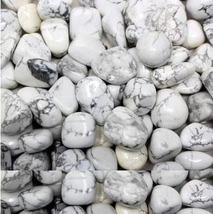 Pierres Roulées en Howlite Blanche Naturelle, Cristal de Guérison pour Reiki, Méditation, Décoration Énergétique, Gamme Chakra, Marque Chakralume, Rajasthan - Product Image 1
