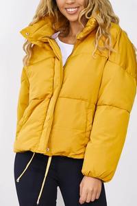 Veste matelassée streetwear pour femme, haute qualité, personnalisée, hiver, fermeture éclair, duvet - Product Image 2