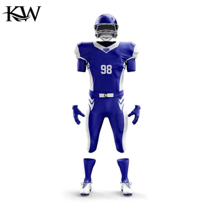 Uniforme de Fútbol Americano Personalizado OEM, Conjunto de Jersey y Pantalones, Transpirable, Ligero, de Secado Rápido, Tela de Poliéster Resistente, Sublimación - Product Image 2