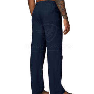 Pantalon slim tendance pour homme avec détails poches latérales, pantalon moderne pour jeune homme, couleur unie, pantalon simple pour homme en vente - Product Image 3