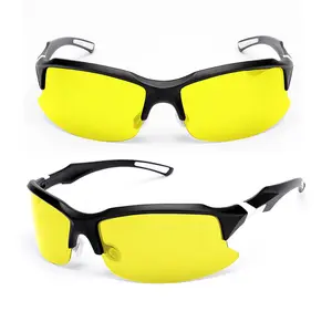 最佳高清防眩光夜间驾驶眼镜日间夜间眼镜定制自行车运动电脑TAC男女通用适合太阳镜CE ANSI JH009
