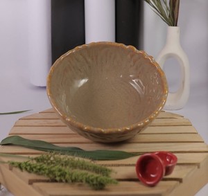 Sustainable Ceramic Salad Bowl Hotel Restaurant Seasoning Dish for Dip Vinegar and Soy Sauce Eco-Friendly Side Plate Dish - Product Image 1