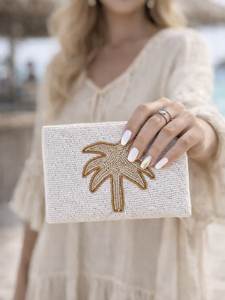 Premium Quality Embroidery Beaded Coin Pouch for Women gift Pearl Best Zip Handmade Pouch with Canvas Lining Use <b>Wedding</b> Party - Product Image 6
