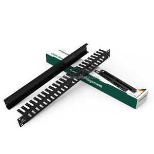 Gestion des câbles, organisateur de câbles réseau en acier laminé à froid 19 pouces 1U, montage en rack, en stock - Product Image 4