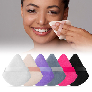 6 Pcs Triangle Powder Puff Set Soft Sponge Washable Makeup Puff for Loose & Pressed Powder <b>Application</b> - Product Image 1