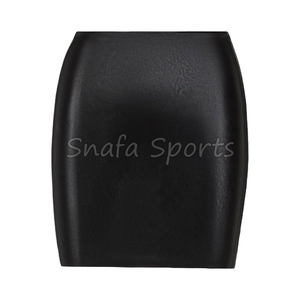 Jupe plissée en cuir PU de haute qualité, sur mesure, pour femmes, été, décontractée, sexy, grande taille, vente en gros, logo personnalisé - Product Image 3