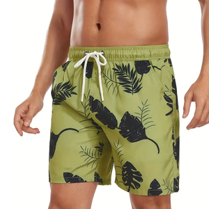 Premium 100% Cotton Eco-Friendly Quick-Dry Men's <b>Swimming</b> <b>Shorts</b> Mesh <b>Liner</b> Breathable Fabric Solid High Street Style Drawstring - Product Image 3