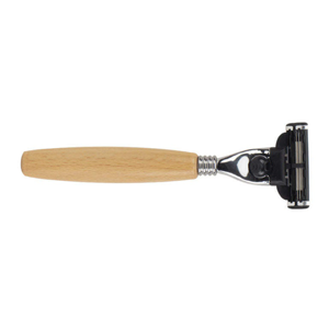 Rasoir de sécurité à double tranchant avec manche en bois naturel, outil de toilettage pour hommes, avec options de logo personnalisé OEM - Product Image 1