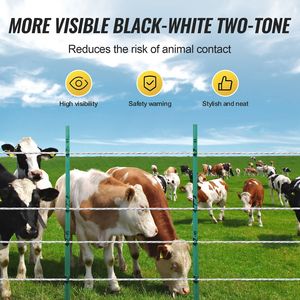 Filo Elettrico Portatile per Recinzione 200M (656Ft) Diametro 6,5mm 6 Fili in Acciaio Inox Resistente ai Raggi UV Attrezzatura per Allevamento - Product Image 6
