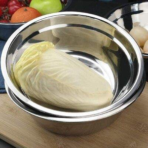 Bol en acier inoxydable, bol à dîner design, finition polie, design minimaliste, passe au lave-vaisselle, pour servir les aliments, usage domestique, bol en métal - Product Image 1