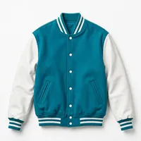 Veste de baseball en laine rose pour homme, manches en cuir de vachette noir, boutons pression, veste bomber de style universitaire à blocs de couleur