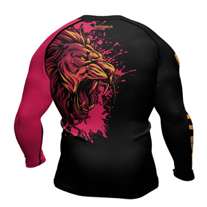 Wholesale High Quality <b>Compression</b> MMA Rash Guard Full Sleeve Women <b>Men</b> OEM Custom Printing Anti-Bacterial Spandex/Polyester - Product Image 3