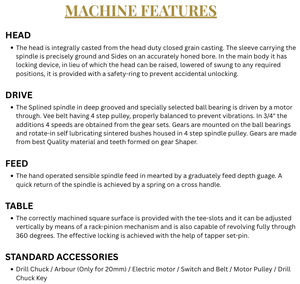 Máquina Taladradora de Banco de 13 mm (Marca SuperTech / Modelo STBD-1) - Product Image 3