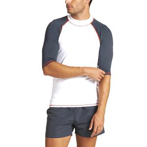 Vêtements de surf imprimés numériquement anti-UV à manches courtes pour hommes avec fonction de protection d'urgence Expédition rapide - Product Image 1