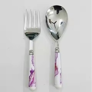 Luxury <b>Buffet</b> Salad <b>Server</b> Set Stainless Steel Metal Dining Utensils for Hospitality Industry - Product Image 1