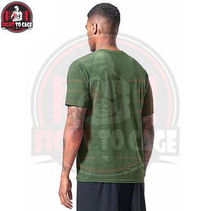Camisetas deportivas cómodas de secado rápido con cuello redondo para correr, gimnasio, entrenamiento, manga corta, para uso en exteriores. - Product Image 4