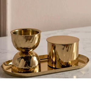Trending Design Brass and Stainless Steel Gold Color Customized Shape Bakhoor and Incense <b>Burner</b> Bowl with Finest Quality - Product Image 5