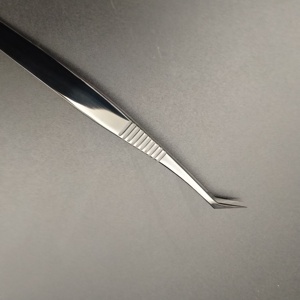 Pinzas para Pestañas con Punta Suave de Acero Inoxidable para Extensiones de Pestañas, Herramienta Profesional para Extensiones de Pestañas 351 - Product Image 1