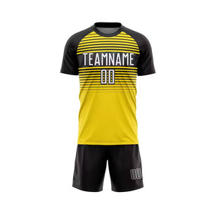 Ensemble d'uniformes de football de style actuel pour adultes - Logo personnalisé, respirant et à séchage rapide, 100% polyester, service OEM, prix compétitif - Product Image 2