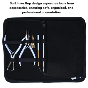 Kit d'outils OPTITECH HEALTHCARE en acier inoxydable pour extensions capillaires à usage commercial – Crochet courbé pour micro-anneaux et retrait de crimpes - Product Image 2