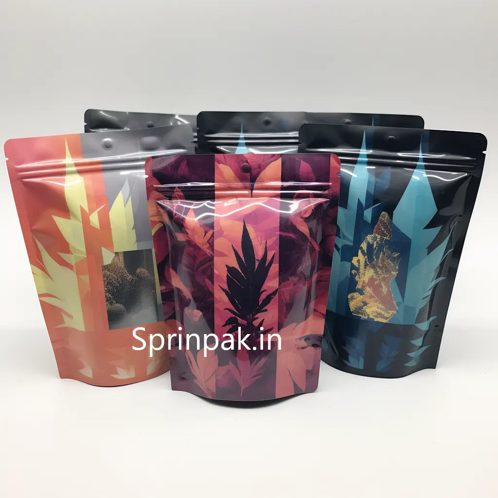 Custom Wholesale Low Price Zipper Stand Up Pouch 50g 70g 80g 110g Pet Met pet Smell Proof Dry Spices Pouch Storage Mylar Bag