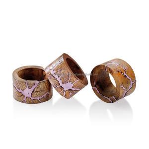 Servilletero de madera personalizado, servilleteros de nogal para hotel, fiesta en casa, servilletero de madera hecho a mano, soporte para anillo Falak World Export - Product Image 1