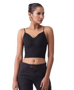 Camiseta sin Mangas de Mujer de Primera Calidad, Personalizada, Transpirable, Informal, Corta, Tejida, Lisa, de Poliéster y Algodón - Product Image 4