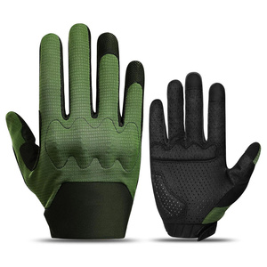 Customizable Design Service Bicycle Gloves Full Finger Knuckle Guard Padded Racing Gloves Breathable Wear Resistant - Product Image 1