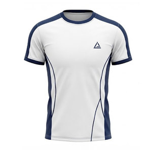 Camisetas Deportivas Casuales para Hombre, Ajustadas, de Manga Corta, Cuello Redondo, Elásticas, para Gimnasio, Entrenamiento, Ropa Deportiva al por Mayor - Product Image 1