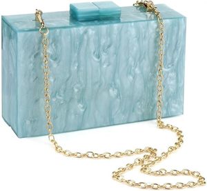 Bolso de Mano de Resina para Novia, Diseño Ecológico y de Lujo, Hecho a Mano, con Decoración de Perlas, Modelo Pintado a Mano, Accesorio de Moda - Product Image 5