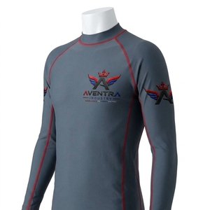 <b>Men</b> Rash Guard Quick Dry Performance <b>Shirt</b> for <b>Swimming</b> Surfing Fitness Breathable Moisture Wicking Athletic Wear Long Sleeve - Product Image 3