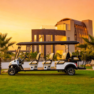 Voiturette de golf 4 places au design nouveau avec pneus tout-terrain confortables pour le terrain de golf et la villa - Product Image 3