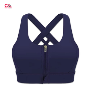 Sujetador Deportivo para Mujer, Venta al Por Mayor, Ropa Deportiva, Transpirable, Bralette, Sujetador Deportivo Sólido para Gimnasio y Running - Product Image 4