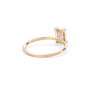 REYES Luxury Design <b>Emerald</b> Cut 0.98Ct Moissanite Solitaire <b>Ring</b> in 925 Sterling <b>Silver</b> GRA Certified Fine Jewelry For Women - Product Image 4