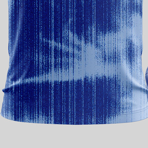เสื้อเชิ้ตแขนสั้นผู้ชายสีน้ำเงินไล่เฉดพิมพ์ลายแบบ Sublimated น้ำหนักเบา ป้องกันแบคทีเรีย ระบายความชื้น ทรงปกติ ด้านหน้า - Product Image 4
