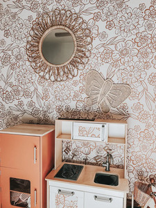 Le plus beau design - papillons tissés en rotin naturel, décoration murale pour les chambres d'enfants. - Product Image 3