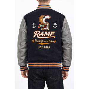 Custom Mens Varsity College <b>Jacket</b> <b>Baseball</b> <b>Bomber</b> <b>Jacket</b> Vintage Sweatshirt Casual Unisex Streetwear Coats with Patch - Product Image 4